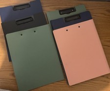 Clipboard Folders Lot of 6 10" X 12" Multiple Colors