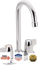 Moen 4903 Chateau Two-Handle High Arc Bar Faucet, Chrome