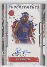 2023-24 Topps Motif Endorsements 95/99 Richard Hamilton Rip #ME-RH Auto 00ix