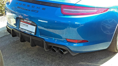 Porsche 911 991 C2 C4 Add On Hinten Stoßfänger Diffusor Gerippt Poly USA Made
