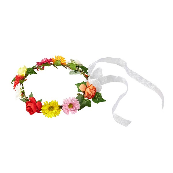 Blumen Haarband Hippie Kopfschmuck FüR Karneval Mottoparty Und Festivals-image