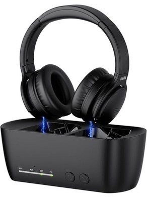 iDiskk Wireless TV Kopfhörer Set, Low Latency Audio-visual Synchro Transmitter