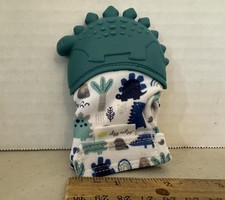 Itzy Ritzy Itzy Mitt Silicone Teether Green Dinosaur Pre Owned