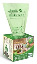 UNNI Compostable Trash Bags, 2.6 Gallon / 9.84 100 Count (Pack of 1), Green 