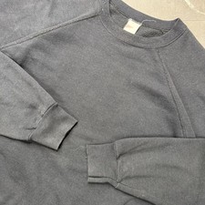 Vintage 70s/80s Raglan Cut Black Blank Crewneck Sweatshirt XL