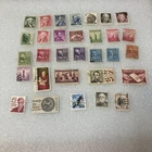 30+ USED/HR Vtg. USA Stamps, 1850- 1975; Prexie/Air Mail etc. A DEAL! $1 Ships.