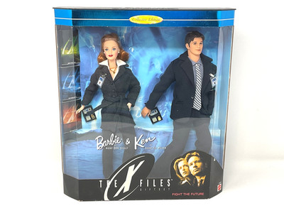 1998 The X Files Barbie as Agent Dana Scully & Ken as Agent Fox Mulder #19630