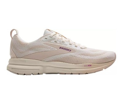 Brooks Women's Trace 4 Running Shoes Color: White/Tan Size: 8.0