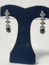 Swiss Marcasite 925 Solid Sterling Silver Pendant Jewelry NF2
