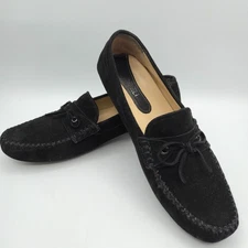 VANELI Womens Rogan Loafers 10N Black Suede Bow Moc Toe