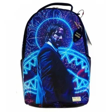 Sprayground John Wick Neon Backpack🔥New Black Bookbag Large School Bag