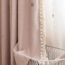 Childrens Room Curtains Living Room Boys Girls Bedroom Chenille Black Shading