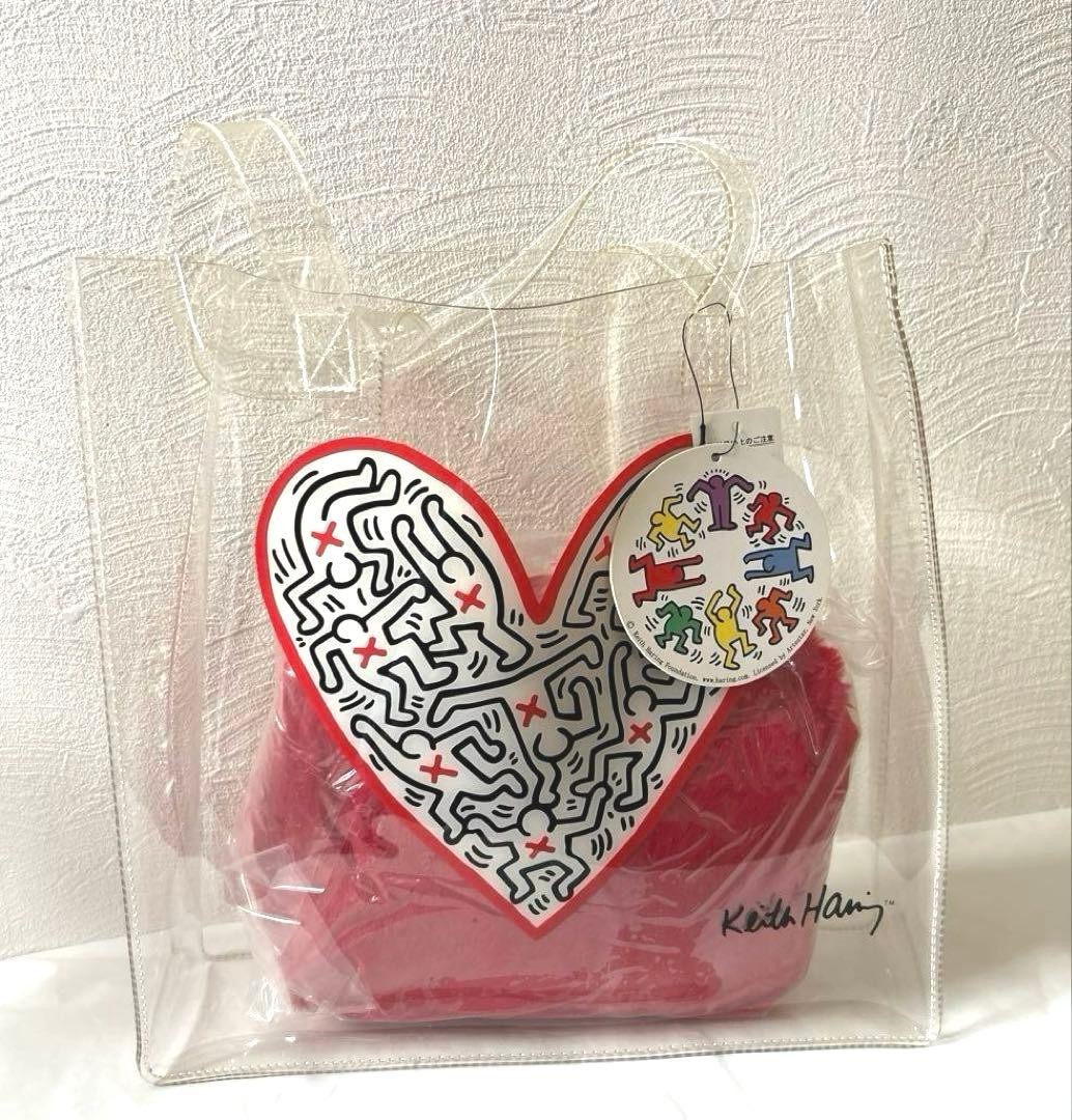 Keith Haring Art Bag Vinyl Red Pouch