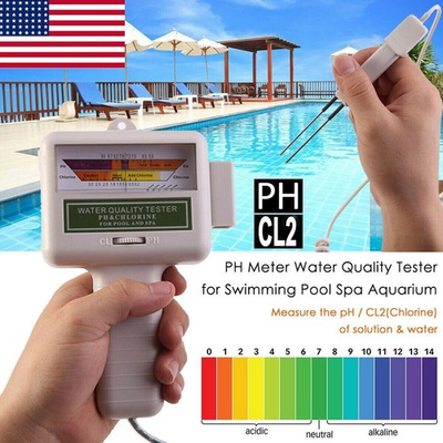 #ad Digital Water Quality Measurer Meter Swimming Pool Spa PH CL2 Chlorine Tester US $14.44