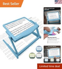 5X LED Hands-Free Page Magnifier with Multi-Mode Lighting and Detachable Stand