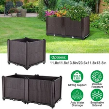 Raised Garden Bed Box Plant Growth Box Garden Yard Balcony Elevated Planter Bin
