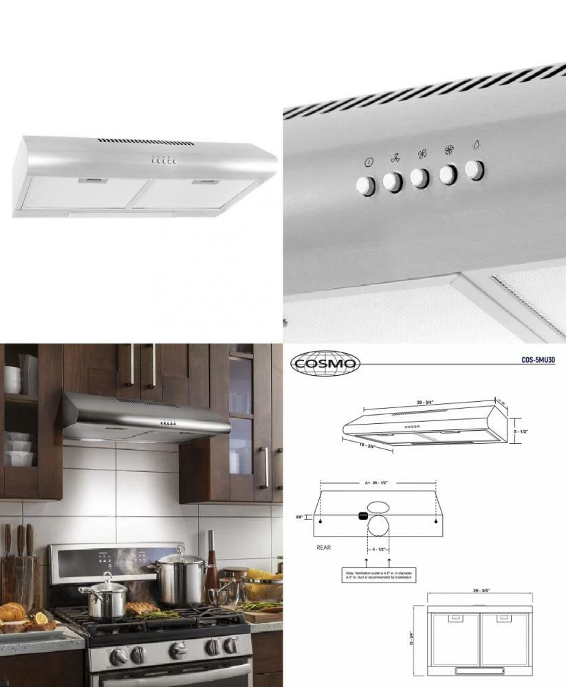 Cosmo Ductless Under Range Hood Matttroy