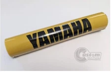 Yamaha Vintage Design Motorcycle Bar Pad 12" Yellow Gloss Finish