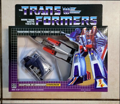 Transform G1 Starscream reissue brand new action figure Free
