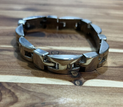 Vintage Mexico Modernist Sterling Silver Retro Heavy Link Vintage Mexico Modernist Sterling Silver Retro Heavy Link