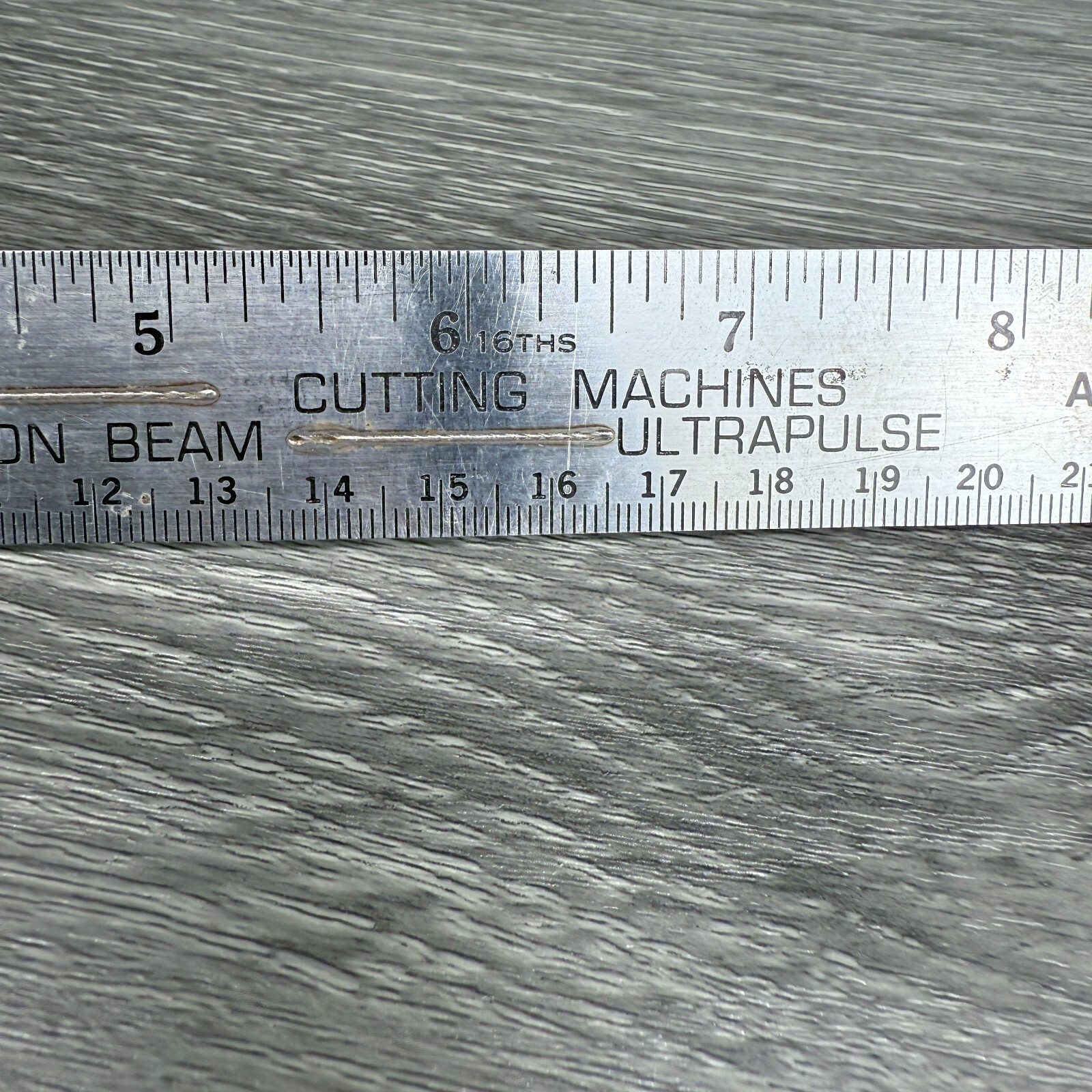 Union Carbide Executive 12-Inch Stainless Steel Ruler Vintage Collectible
