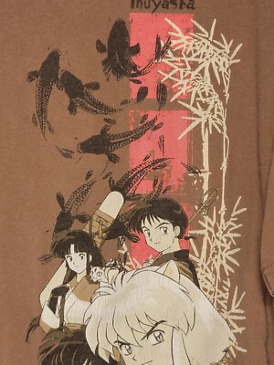 Inuyasha Vintage Y2K Adult Swim Magna Anime Japanese Cartoon T