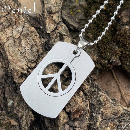 MENDEL Light Stainless Steel Peace Sign 