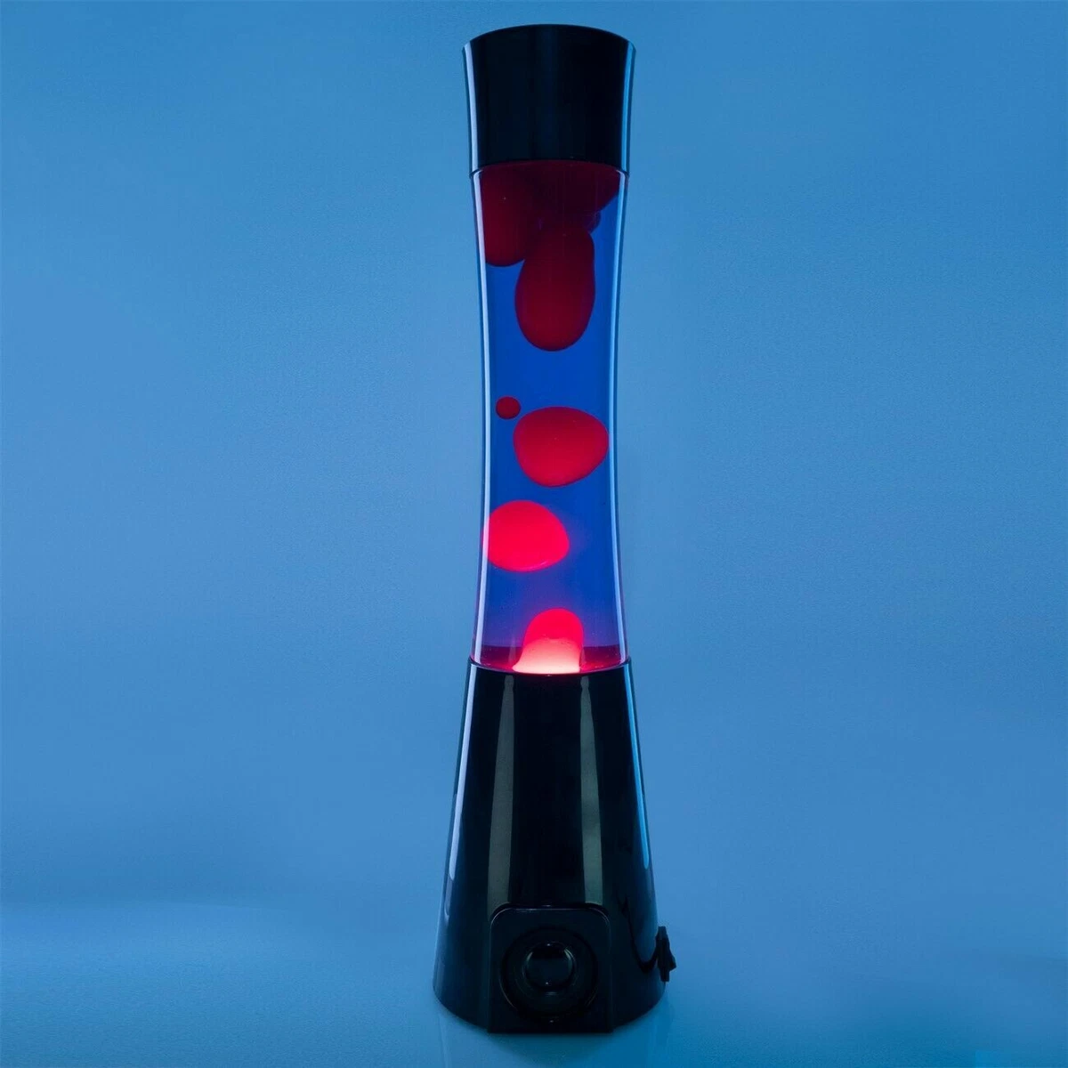 LAVA MOTION LAMP with BUILT IN BLUETOOTH SPEAKER Black Purple