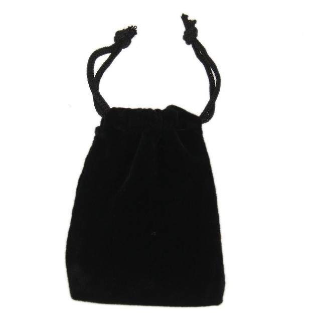 Black Velvet Deluxe Jewelry Pouch Drawstring Travel Gift Bag 12 Pcs 2.