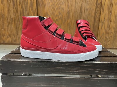 2009 Nike Blazer AC High Varsity Red Enamel Black White 386162-661 Men’s SZ 11 2009 Nike Blazer AC High Varsity Red Enamel Black White  main image 4