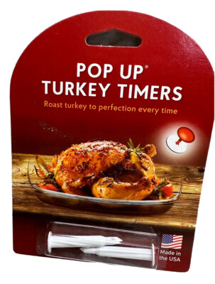 HIC Pop Up Turkey Timer Set of 2 Kitchen Roasting Turkey