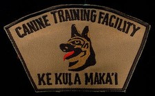 Parche de instalación de entrenamiento K-9 de la policía de Honolulu de Hawaii S-10