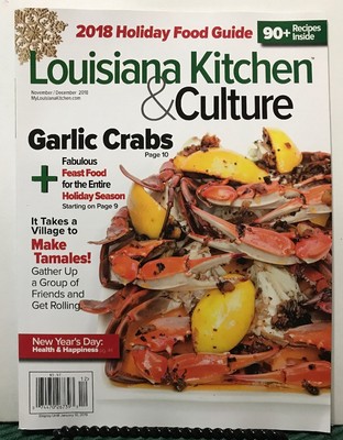 Louisiana Kitchen Culture Garlic Crabs Holiday Nov Dec 2018 Free