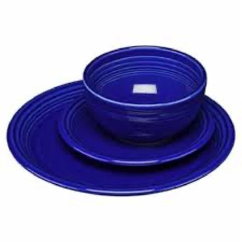 FIESTA 3 PC Bistro Set TWILIGHT BLUE 1482346 Dinner Plate/Salad Plate/Bowl NEW