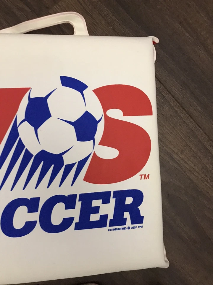 Cojín de asiento coleccionable de fútbol americano 1991 raro Juegos Olímpicos Barcelona España EE. UU. Foto 4 de 4