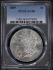 1889-P $1 Morgan Silver Dollar PCGS AU 58