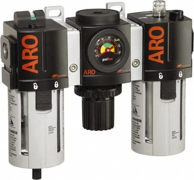 #ad ARO C38341 800 FRL Filter Regulator Lubricator 1 2quot; NPT Port 150 CFM 150 PSI $109.90