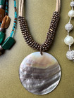 Nice 12 Pc Lot Vintage - Now Necklaces Lia Sophia Lampwork Beaded Shell Crystal — photo 6