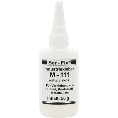 Ber-Fix 100g Industriekleber M111 Sekundenkleber für Metall Gummi und Kunststoff