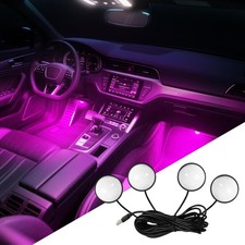 Car Interior LED Lights, 4 in 1 Car Ambient Lighting Kit, Automotive Neon Light