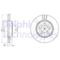 Delphi 2X Bremsscheibe Vorne Ø282 Mm BelüFtet FüR Honda CR-V I RD 2.0 16V 4WD