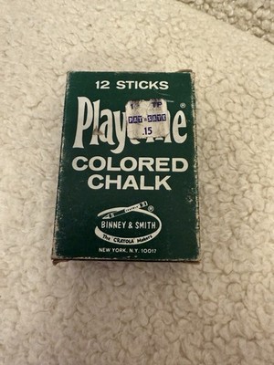 Vintage Playtime Colored Chalk   Binney & Smith (The Crayola Makers)   Full 11,5