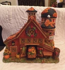 Halloween Happy Autumn Ceramic Barn