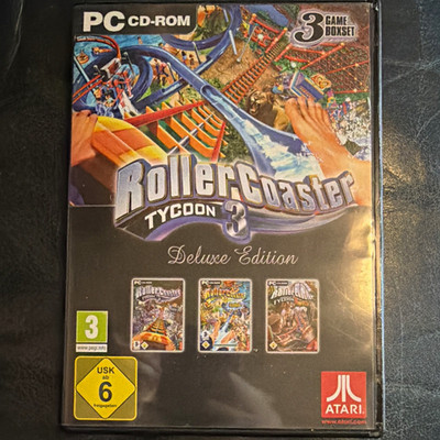 Atari RollerCoaster Tycoon 3 Deluxe Edition PC CD-ROM 3 Game Boxset USK 6