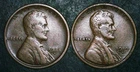 2x Lincoln Wheat Cents 1918-S and 1919-S -  Two Coin Lot - Free Shipping!