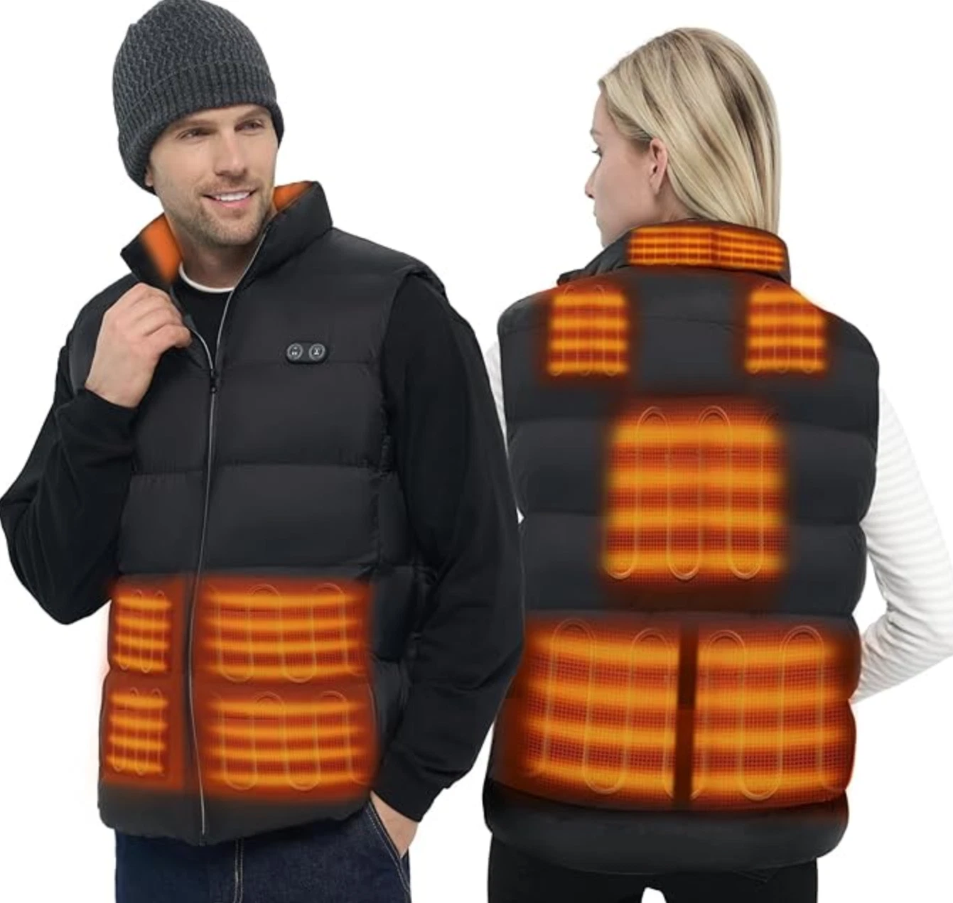 Mens Multi-Zone Heated Gilet with HUGE CAPACITY 26800mah Power Bank - S/M (HC54)