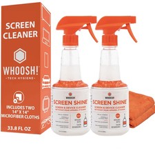 Pro 16.9 fl oz Refillable TV Screen Cleaner Microfiber Cloth - Streak-Fre...