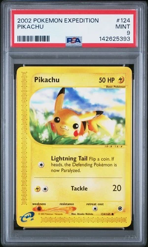 2002 POKEMON EXPEDITION #124 PIKACHU PSA 9