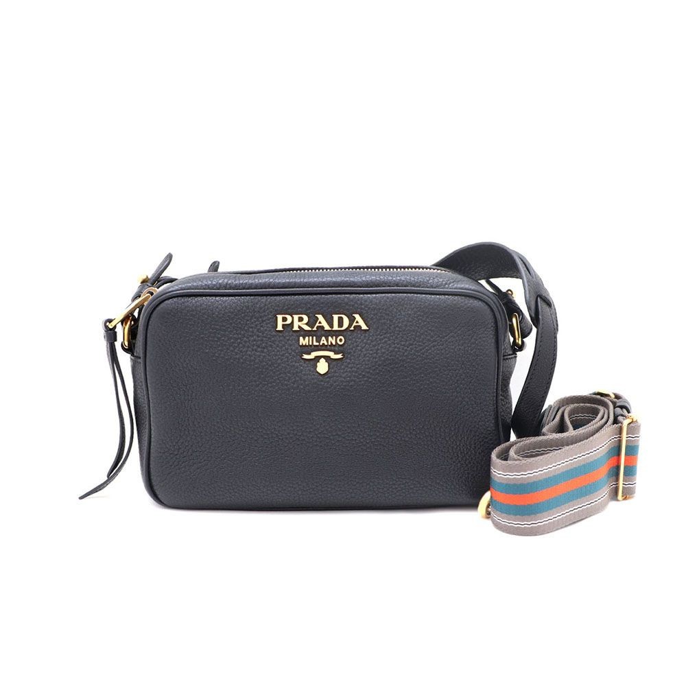 Prada Vitello Daino Crossbody Bag in Black 1BH093 KK66041197