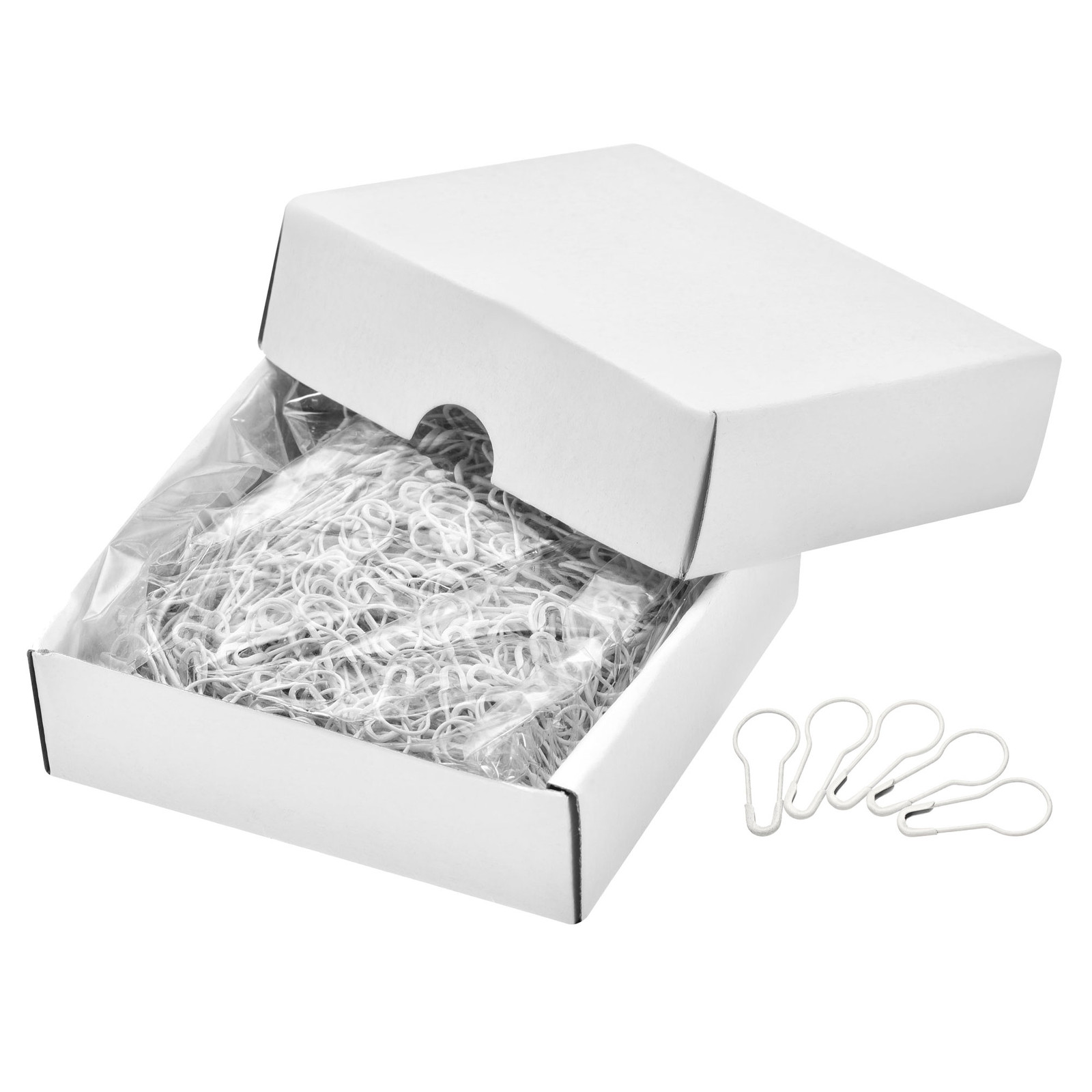 2000 Pcs White Metal Safety Pins 0.87 Inch for Sewing Art Craft DIY  